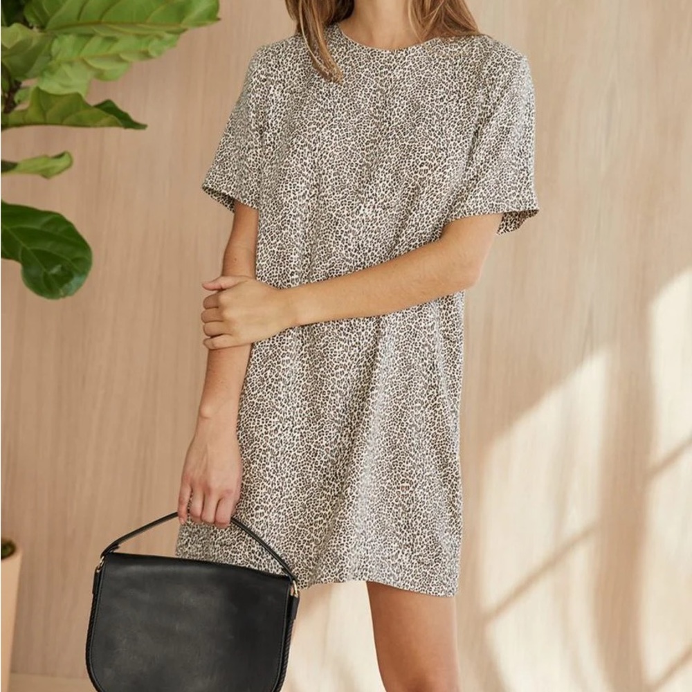 Jenni Kayne Leopard T-Shirt Dress